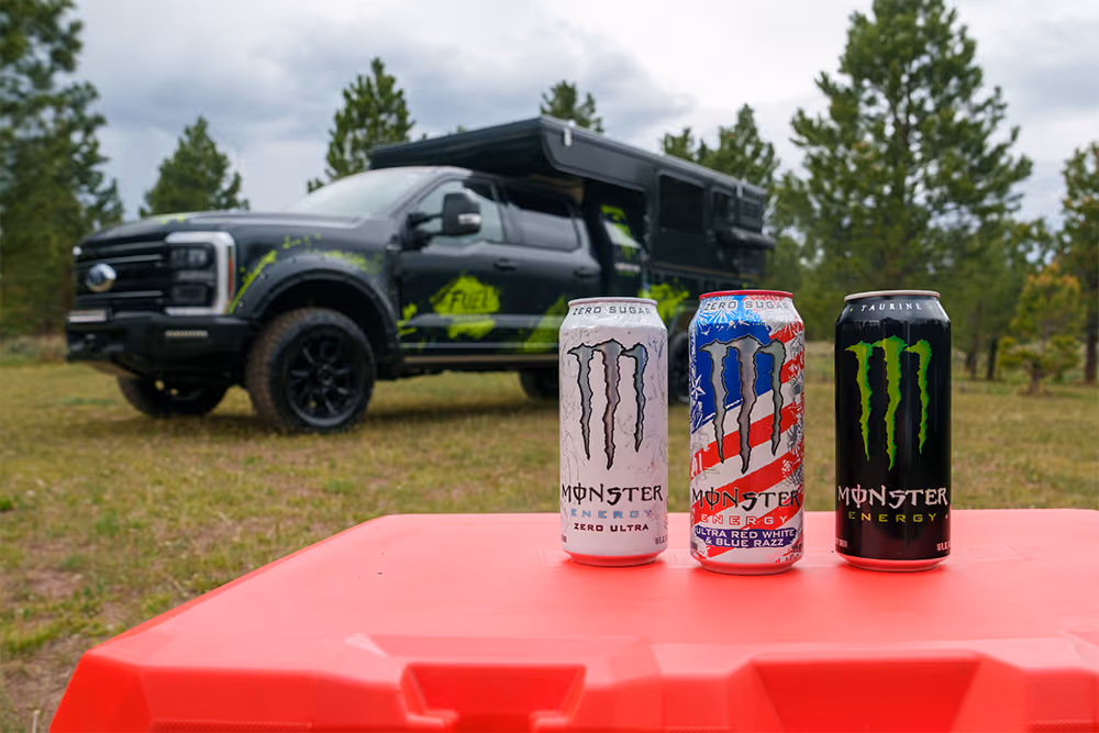 Ford F-250 with a custom camper, two ATVs and a trailer, plus $30,000