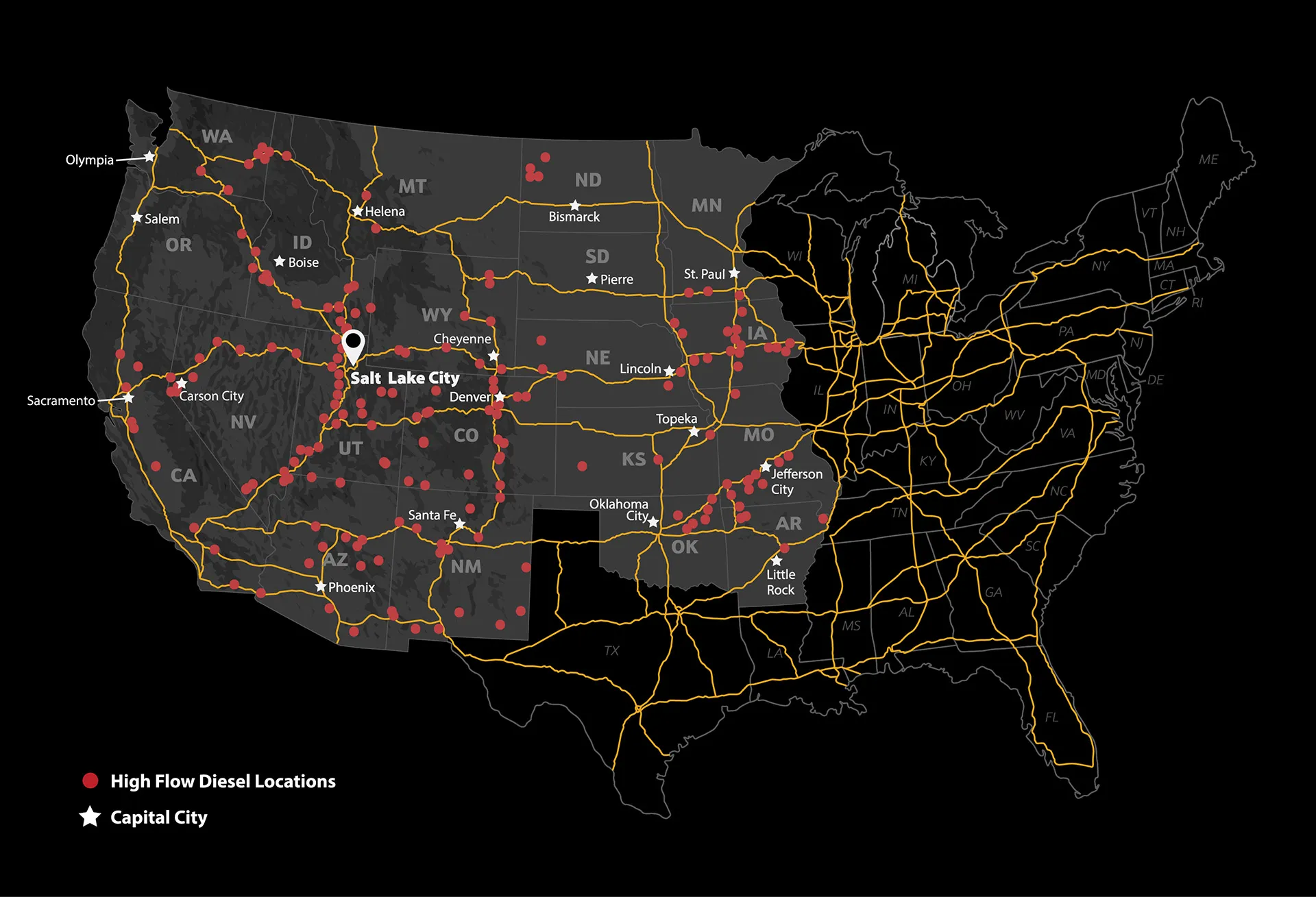 High-Flow Diesel Map