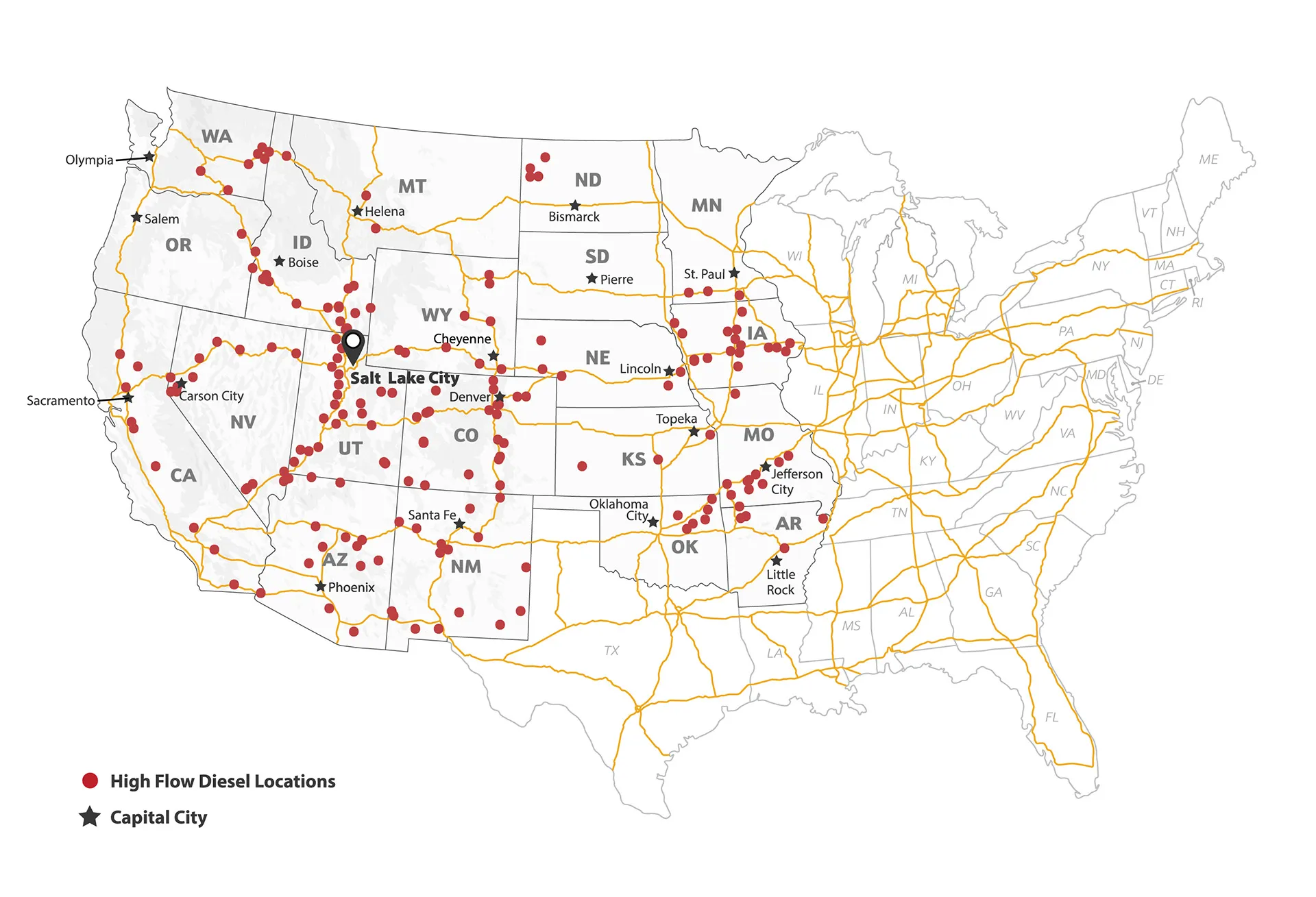 High-Flow Diesel Map