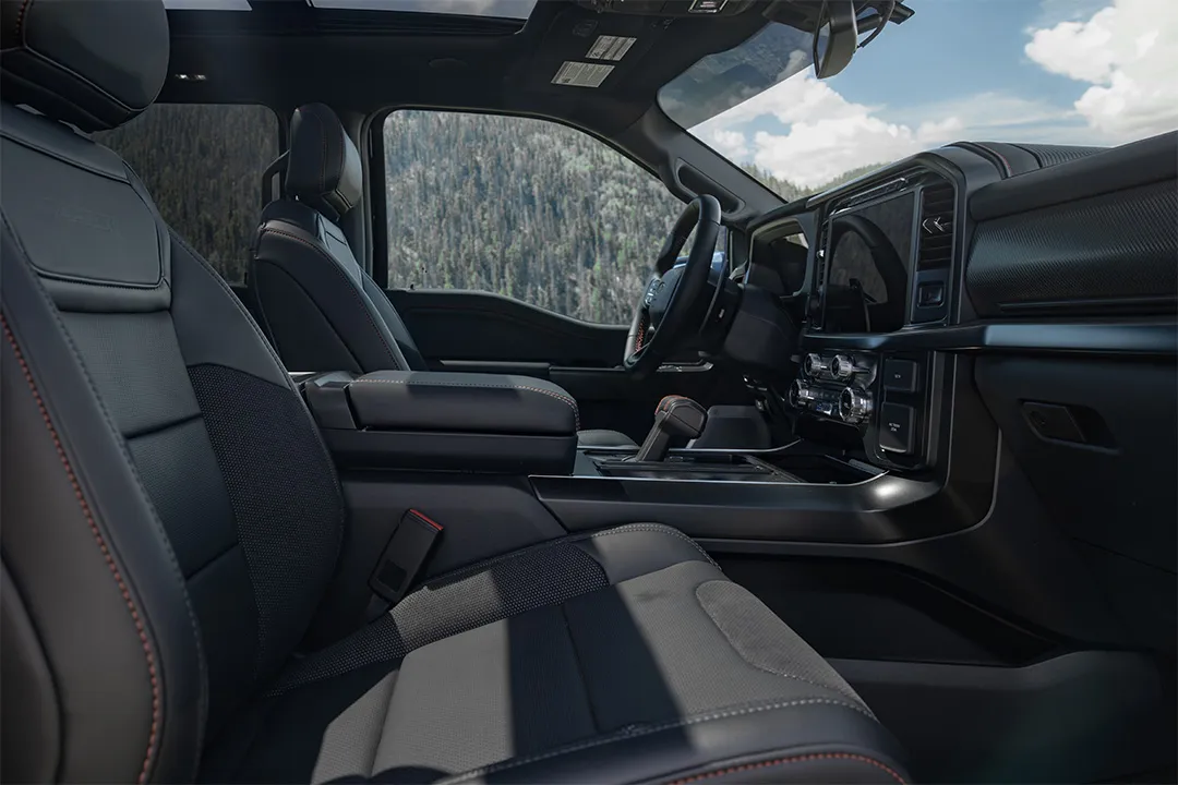 Raptor Rampage prize vehicle interior front seats